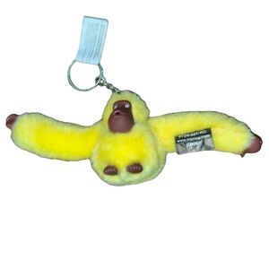 KIPLING Live Light Monkey Keychain Yellow